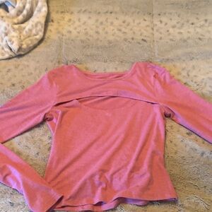 Women's Pink Long Sleeve Top